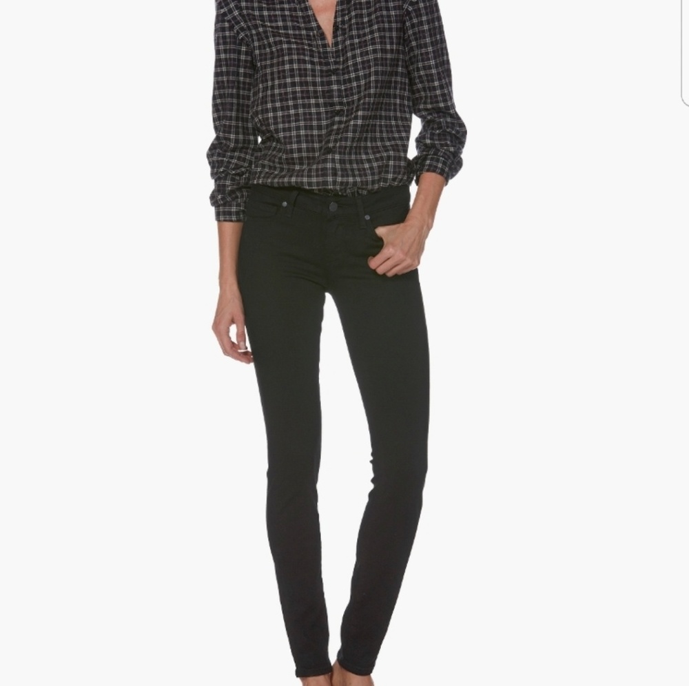 New Paige Verdugo Ultra Skinny Black Jeans Size 27